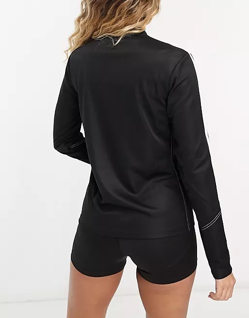 《英國代購》adidas 愛迪達 足球 Tiro 23 黑色 1/4 拉鍊上衣